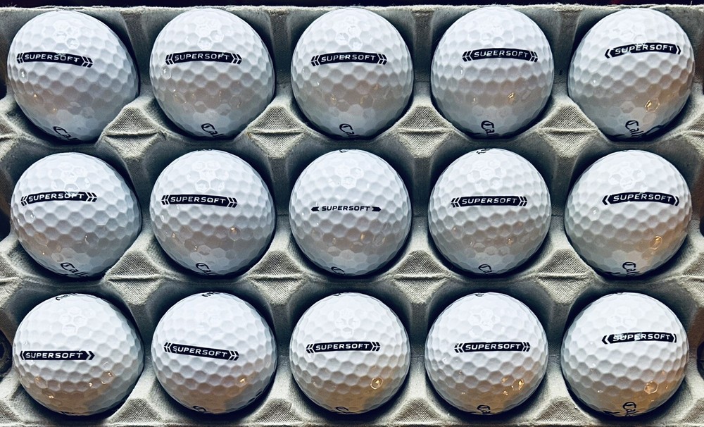15 Callaway Supersoft MINT AAAAA golf balls.
