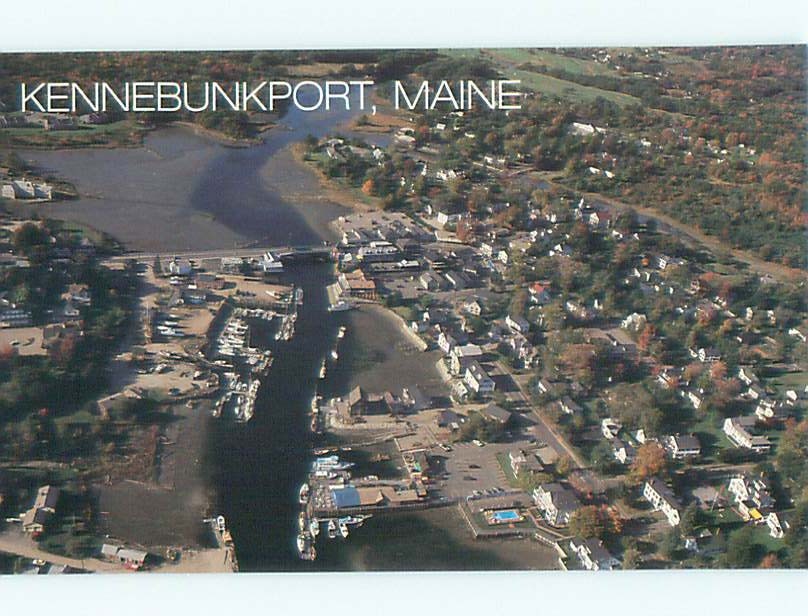 Unused Pre-1980 AERIAL VIEW OF TOWN Kennebunkport Maine ME : clearance n1794@
