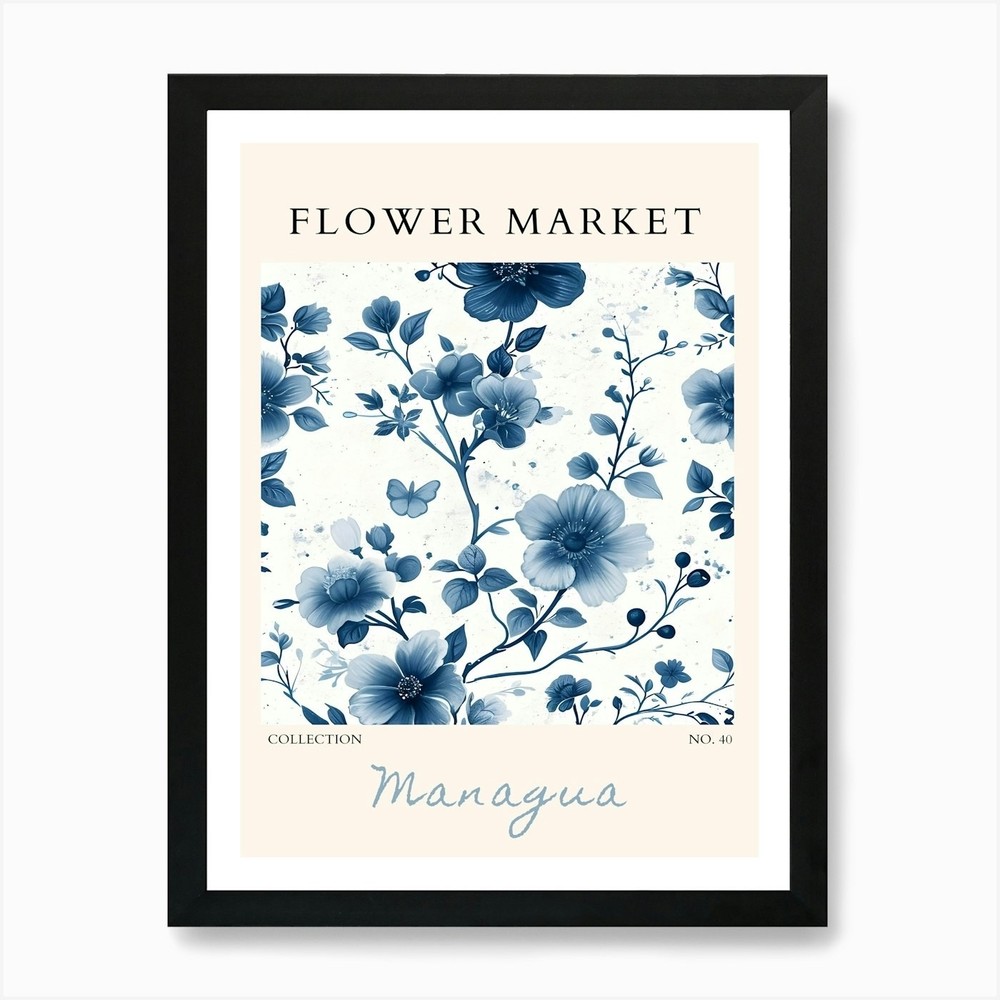 Flower Market 38 Art Print Framed Wall Art Poster Canvas Print Picture