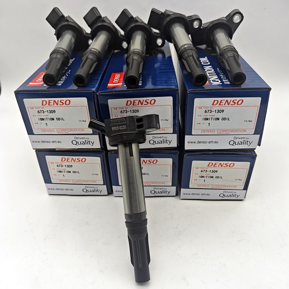 New 6x Denso Ignition Coils 673-1309 90919-02255 For Toyota RAV4 Avalon Camry