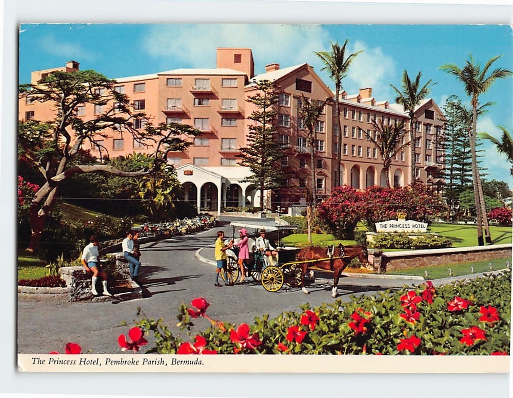 Postcard The Princess Hotel Pembroke Parish Bermuda British Overseas Territory