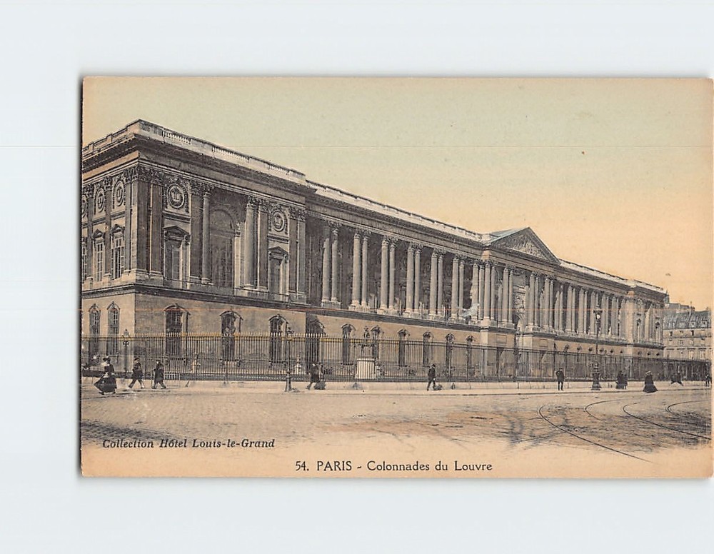 Postcard Louvre Colonnade in Paris France