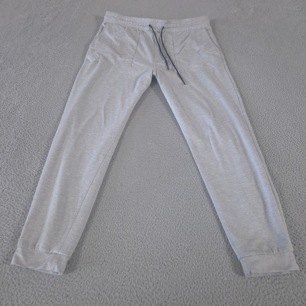 Express Pants Mens Large Gray Tapered Leg Jogger Stretch Drawstring Athletic