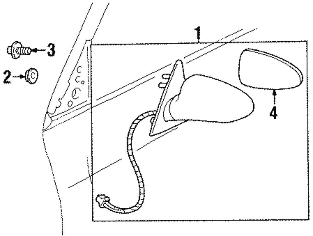 Genuine GM Mirror 25726587