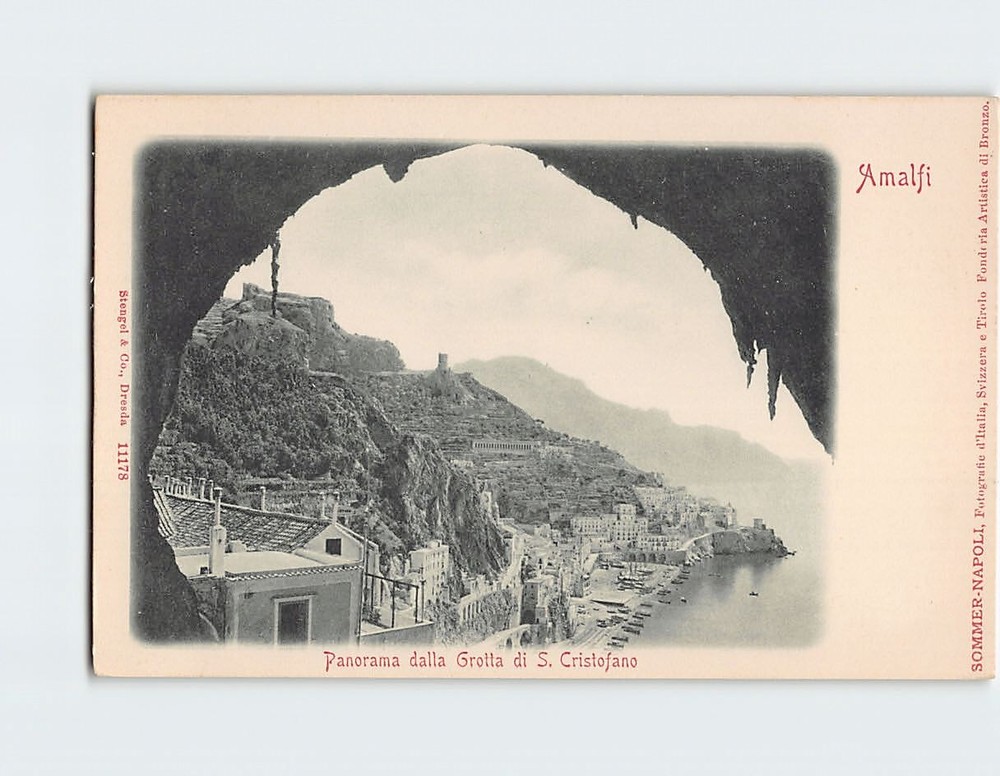 Postcard Panorama from the Cave of San Cristofano, Amalfi Italy