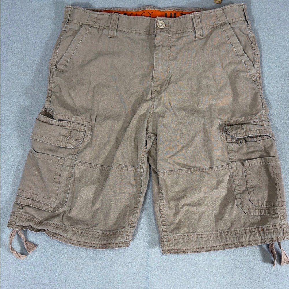 Urban Pipeline Ultraflex Men Cargo Shorts Tan Khaki Size 38 Stretch Utility 0459