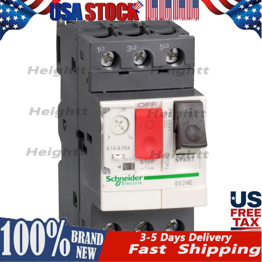 Schneider NEW GV2ME07 Circuit breaker-thermal-magnetic 1.6..2.5A US Free TAX