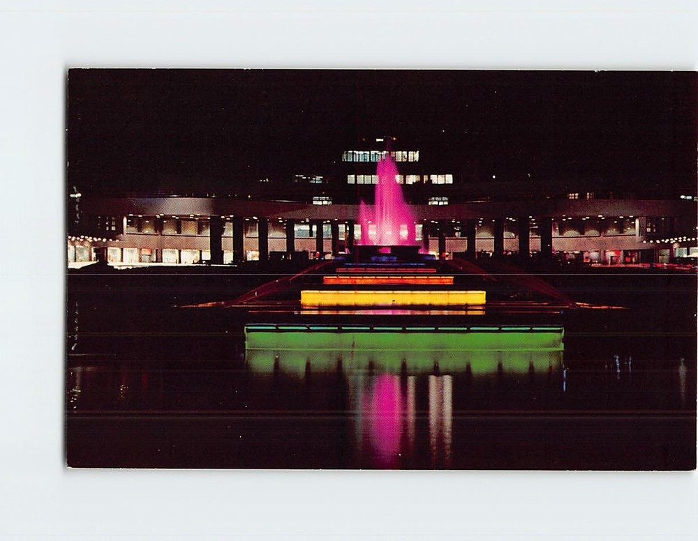Postcard Airport Fountain Greater Pittsburgh Airport Pittsburgh Pennsylvania USA