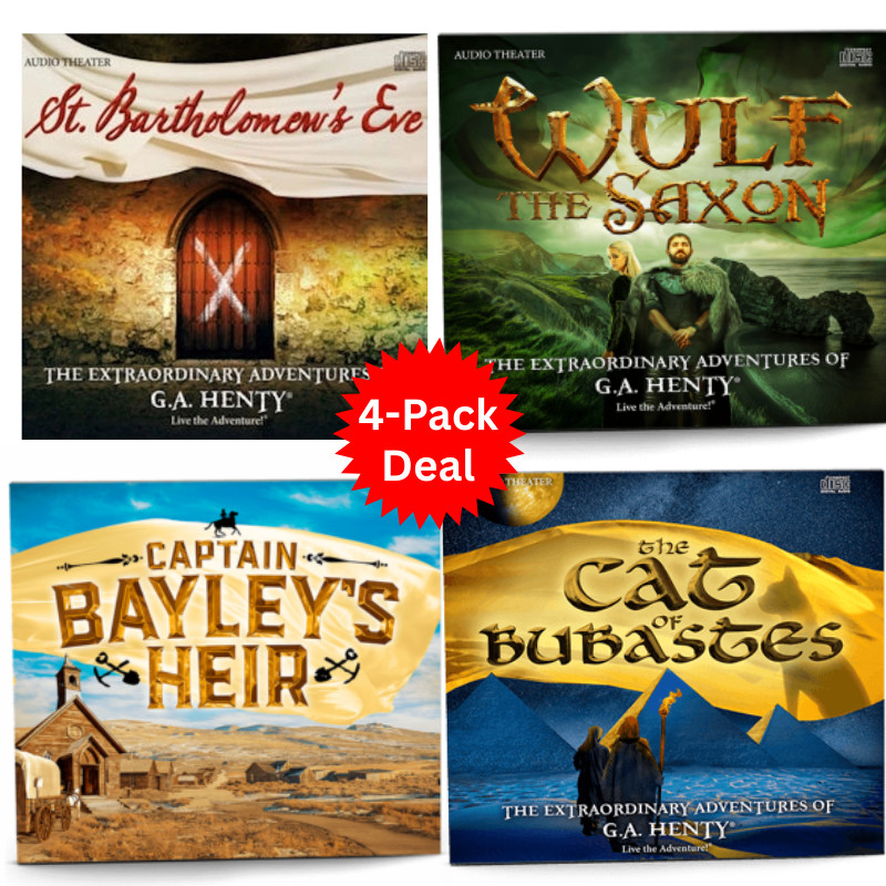 Audio Adventure 4-Pack Deal - G.A. Henty Award Winning Four Audio CD Sets