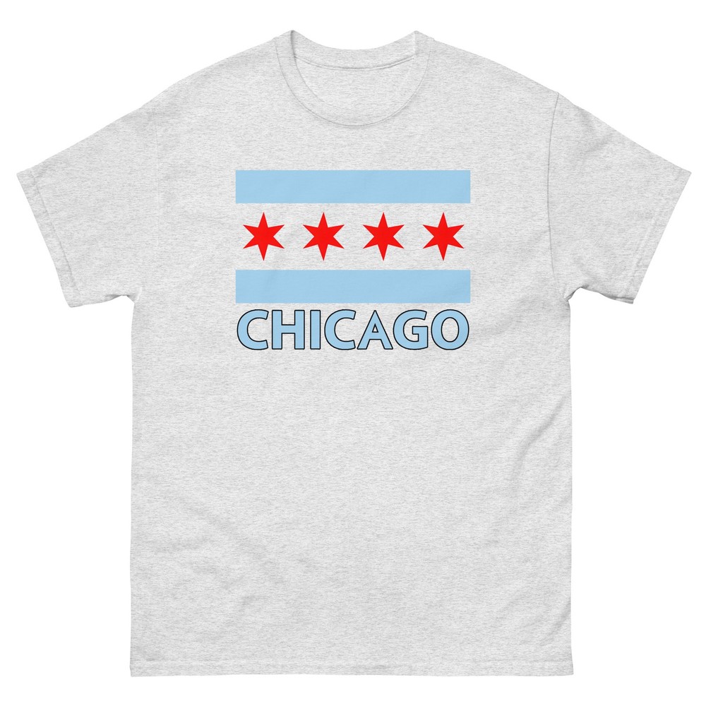 Chicago Flag Pride Tee | Windy City 4-Star Shirt | Illinois Souvenir