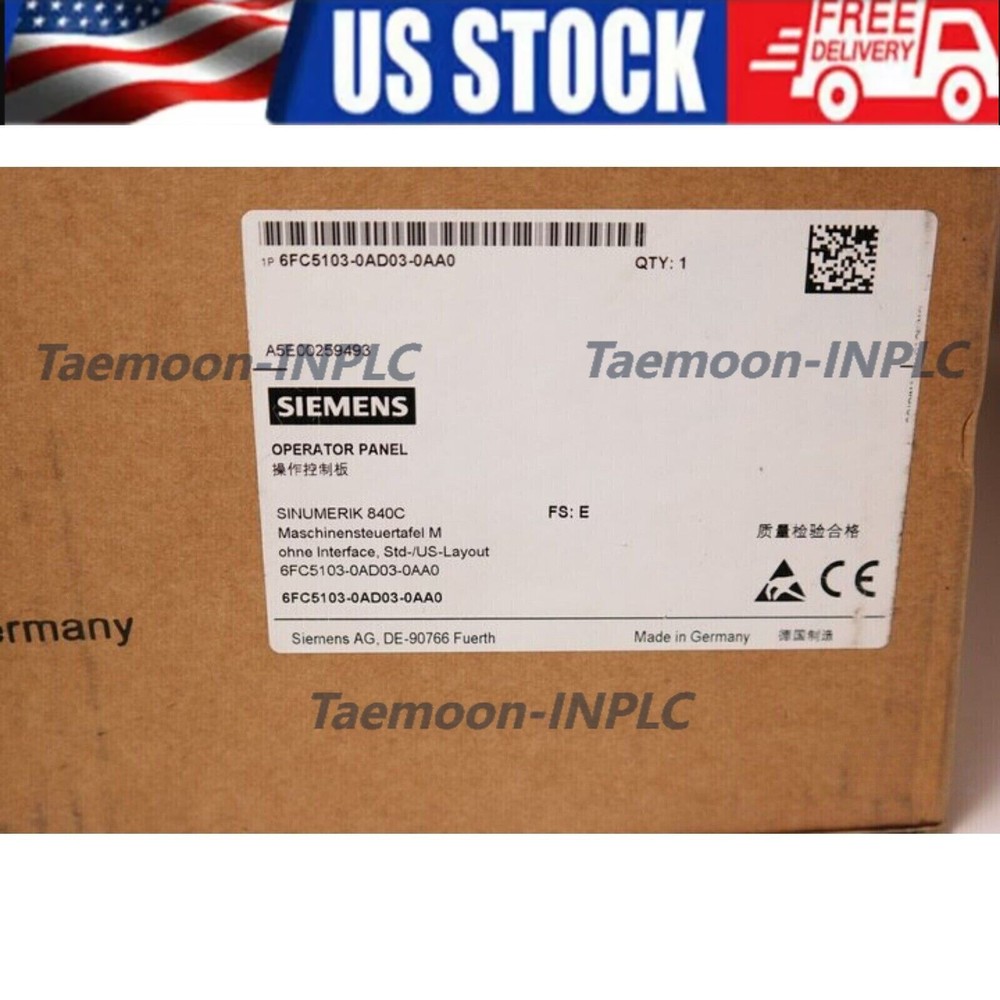 New Siemens 6FC5103-0AD03-0AA0 840C/840CE control panel 6FC5 103-0AD03-0AA0