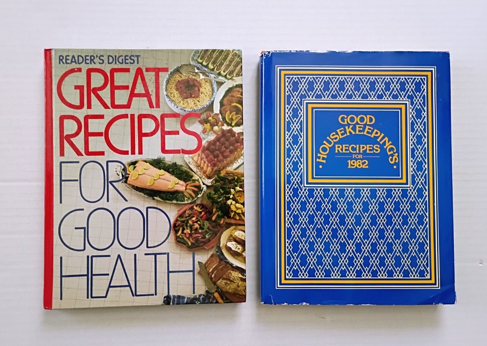 1980's Vintage Cookbooks Hardcover Readers Digest Good Housekeeping Recipes