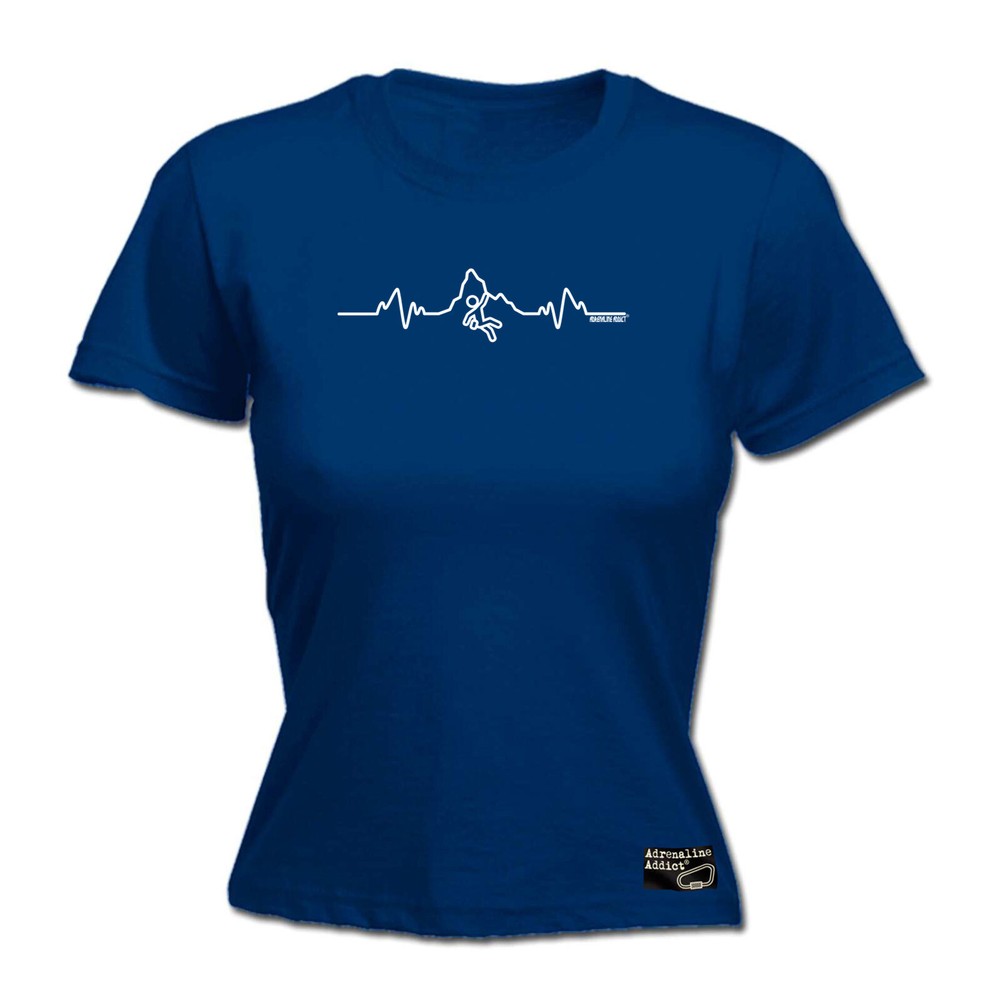 Rock Climbing Aa Pulse - Womens T Shirt Funny T-Shirt Novelty gift tshirt