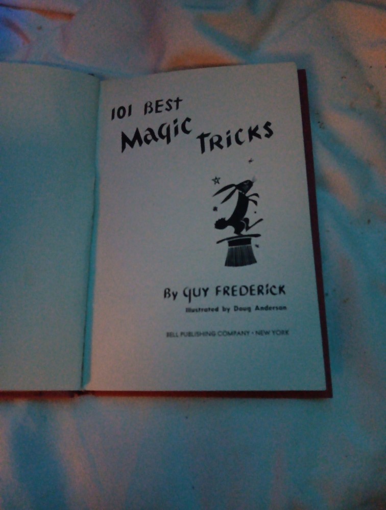 101 Best Magic Tricks; Frederick, Guy, 1956 - VTG Magic Book