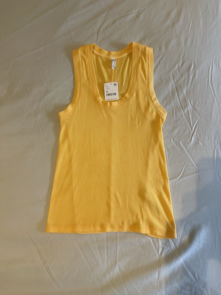 Free People NWT Intimately U Neck Tank Top Medium Sun Women’s