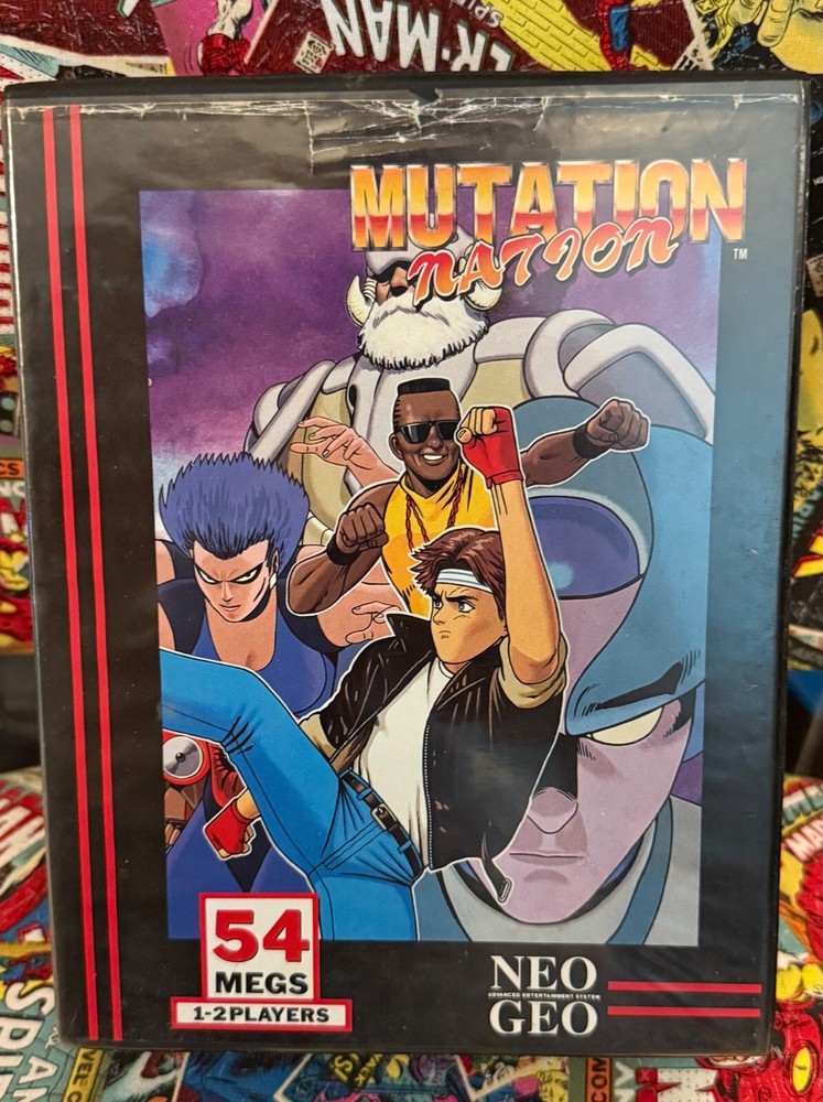Mutation Nation (Neo Geo AES, 1992) Dog tag 100% Original