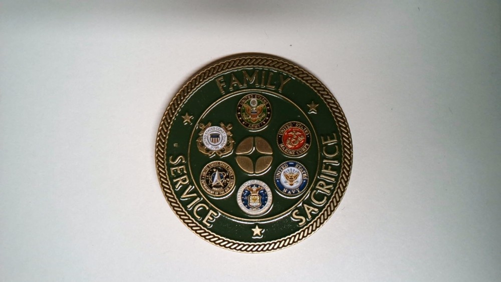 CHALLENGE COIN DEFINE YOUR LEGACY FAMILY SERVICE SACRIFICE ARMY AIR FORCE MARINE