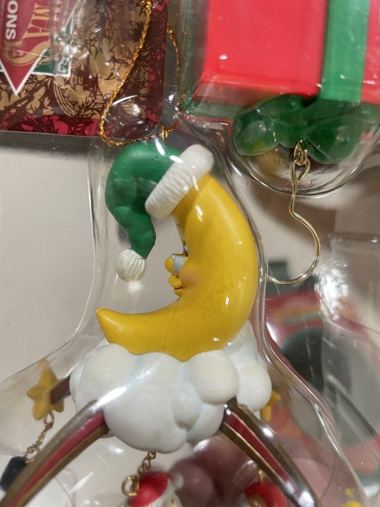90s Matrix Deluxe Motion Moon Ornament Vintage Christmas Animated Celestial VTG