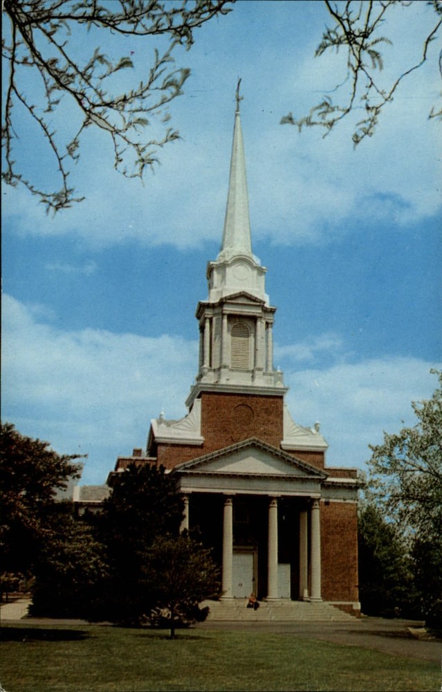 Chapel Douglass College New Brunswick New Jersey vintage postcard h215
