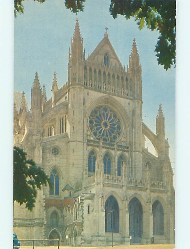 Unused 1950's CHURCH SCENE Washington DC p3981