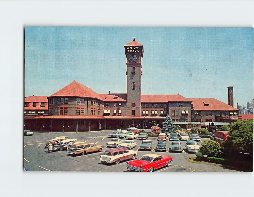 Postcard Union Station Portland Oregon USA