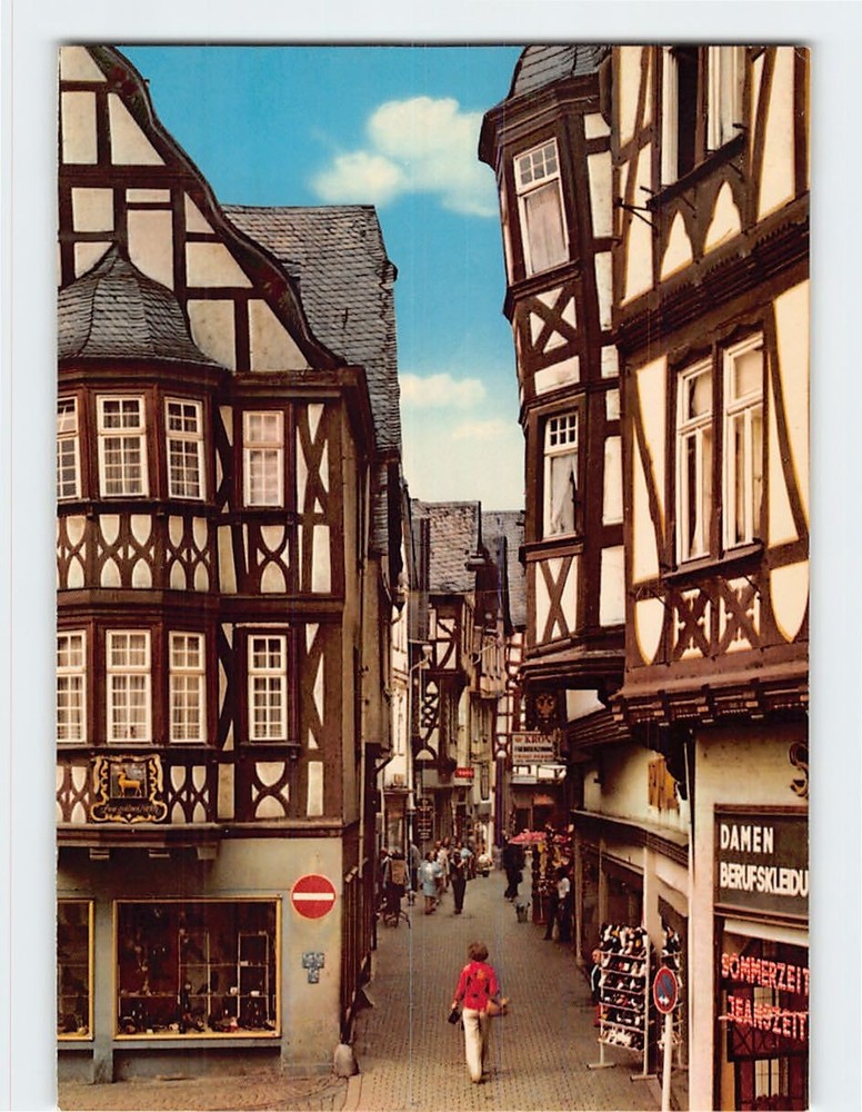 Postcard Salzgasse Limburg an der Lahn Germany