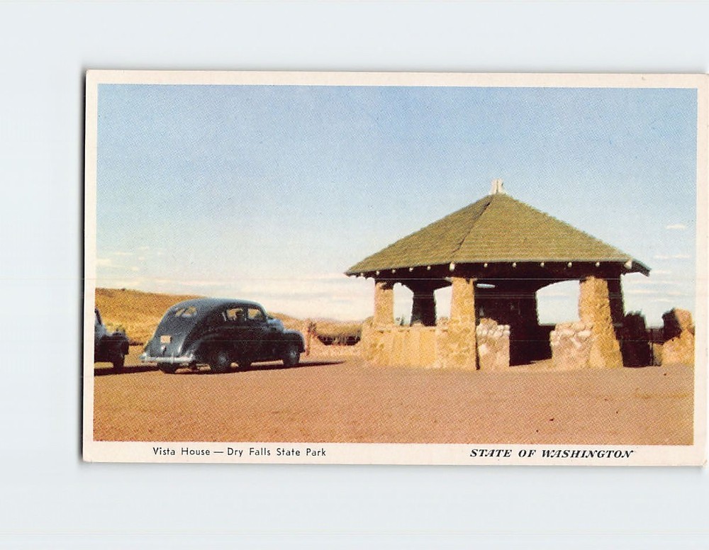 Postcard Vista House Dry Falls State Park Coulee City Washington USA