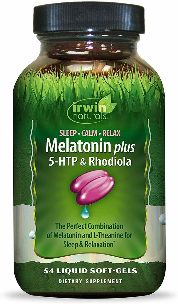 Melatonin Plus 5-HTP & Rhodiola Softgels- 54 Ct