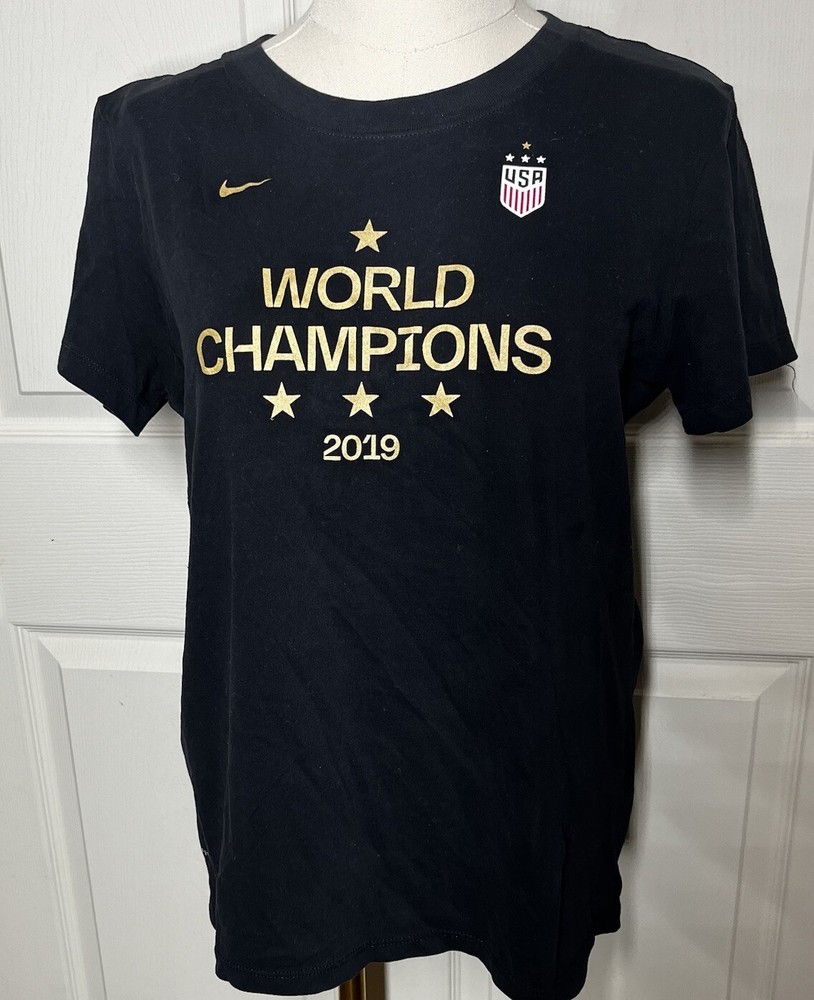 Nike Dri-Fit 2019 USA Soccer Short Sleeve T-Shirt Men's Size Medium Black