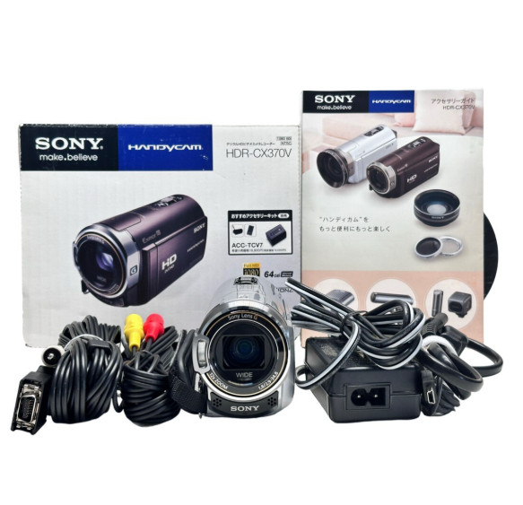 SONY HDR-CX370V Video Camera in BOX  Excellent operation confirmed