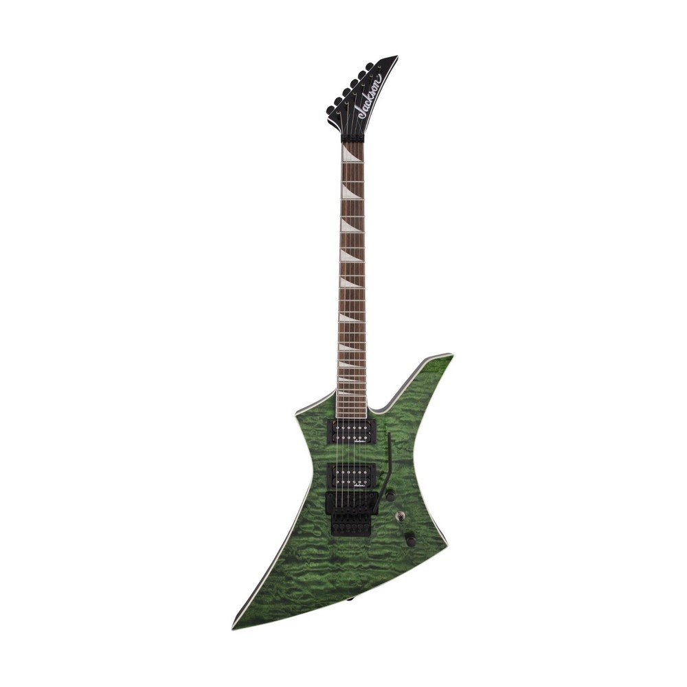 Jackson X Series KEXQ Kelly Electric Guitar in Transparent Green with Laurel Fingerboard