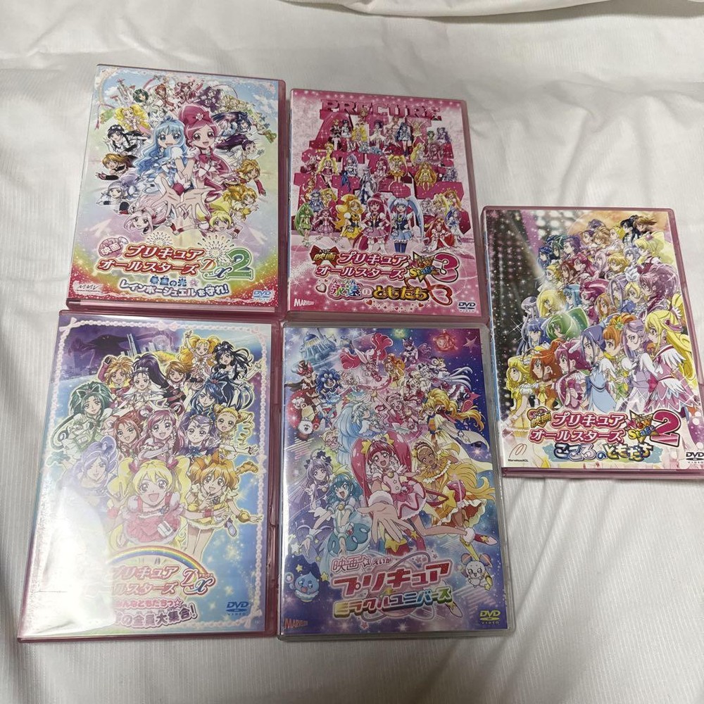 Japanese Ver. Precure Movie Dvd Set 5 Discs