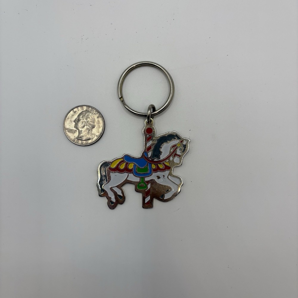 Vintage Carousel Horse Keychain