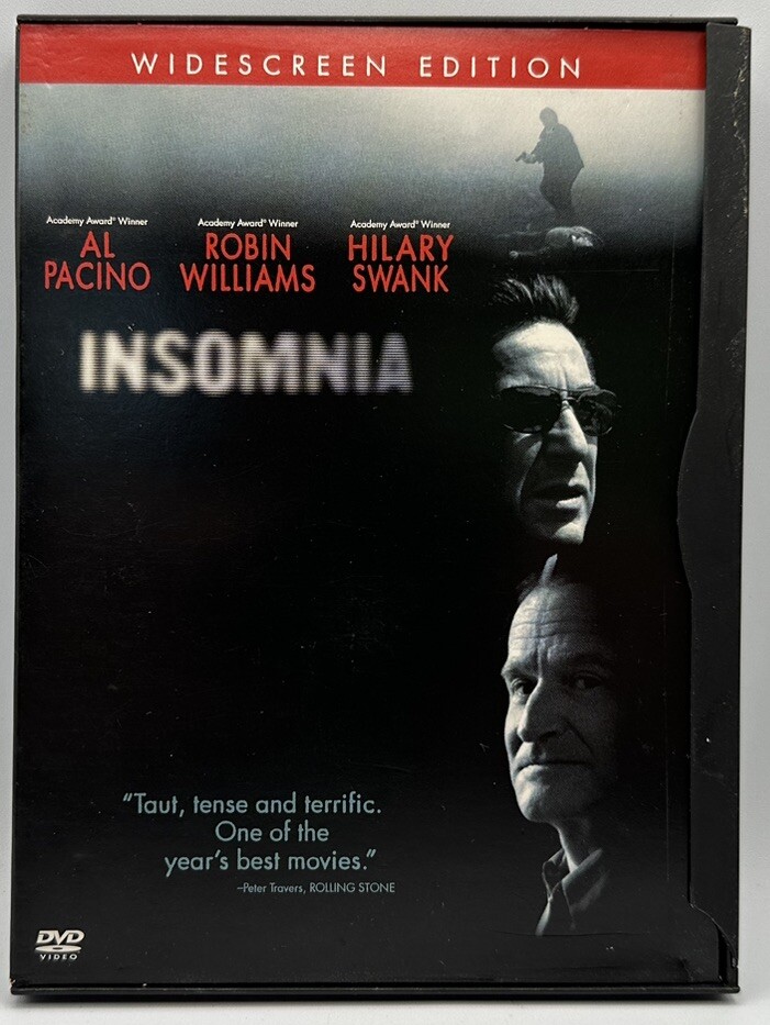 Insomnia 2002 DVD Widescreen Edition Al Pacino Robin Williams Hilary Swank Thriller