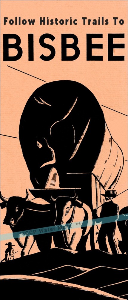 Bisbee Arizona 1930 Historic Trails Retro Style Vintage Poster Poster Print Art