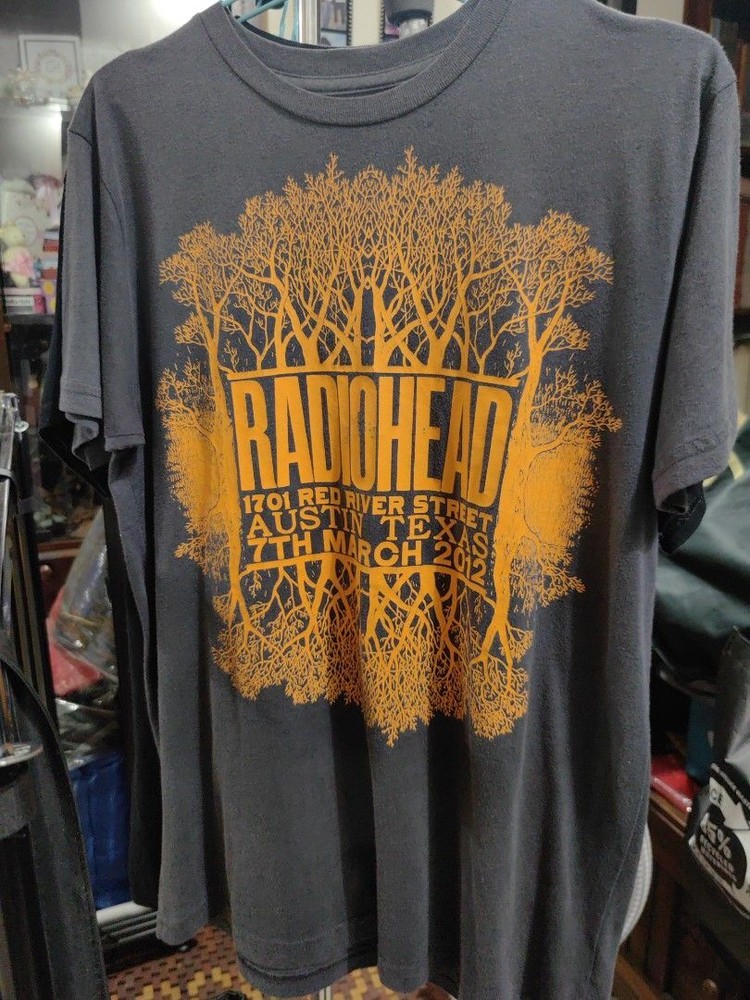 Radiohead Concert T-Shirt Austin Texas 3/7/2012 Remake tee S-5XL NH14303