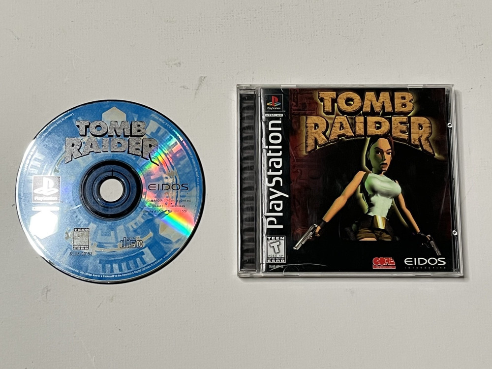 Tomb Raider PS1 (Sony PlayStation 1, 1996) - CIB - Complete Black Label