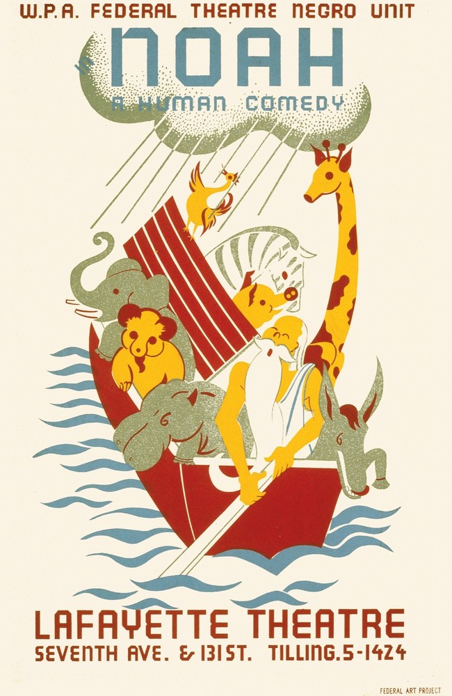 Decor Theatre Poster. Graphic Art Design. Noah human comedy. Wall Art. 1723