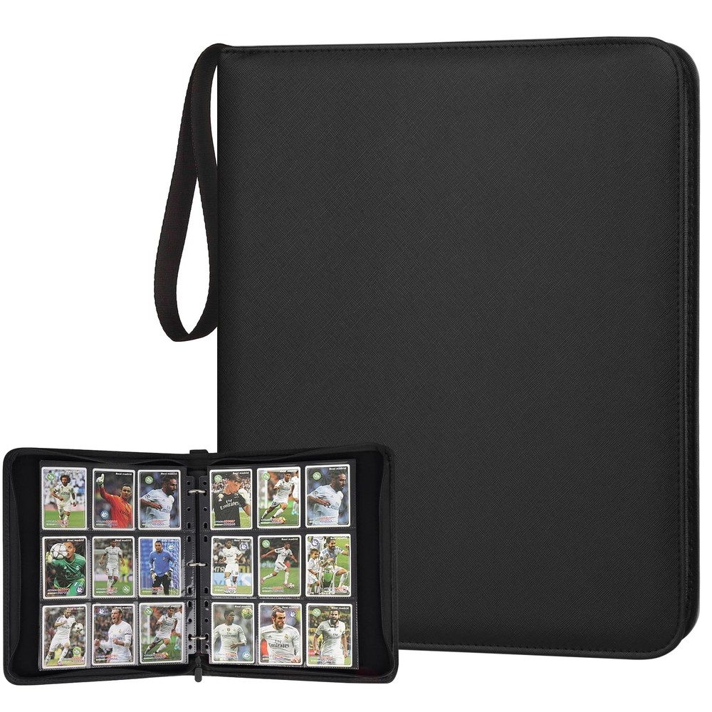 9 Pocket Card Binder, Premium Zip Trading Card Binder, 720 Double Sided Pocke...