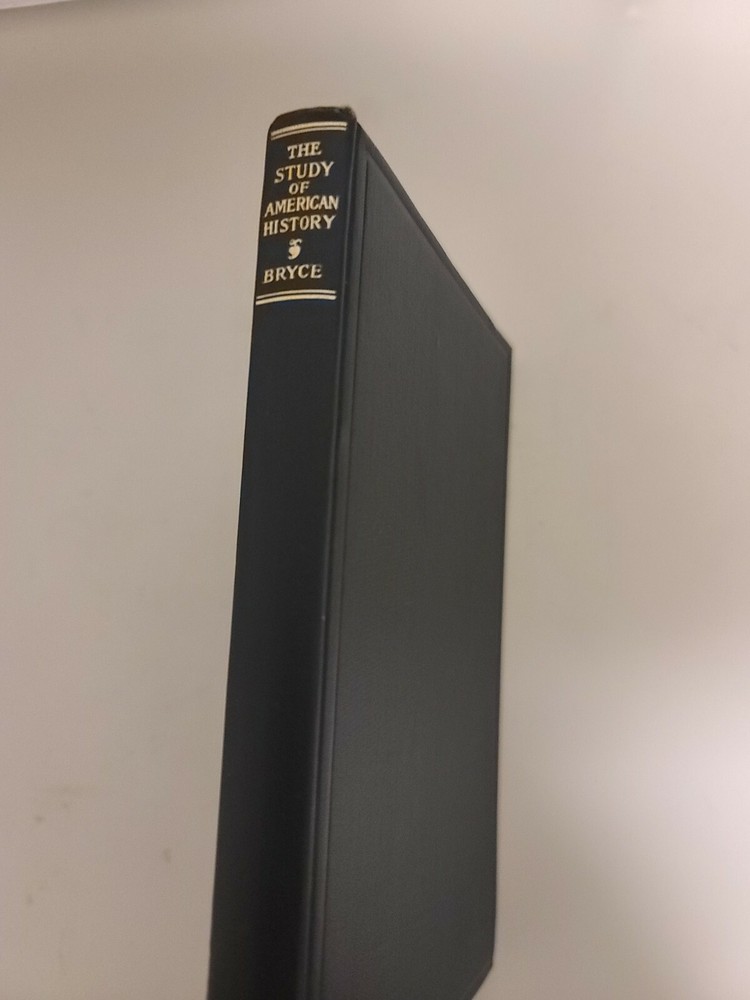 Francis Bacon Autographed Book The Study Of American History By Bryce 1922