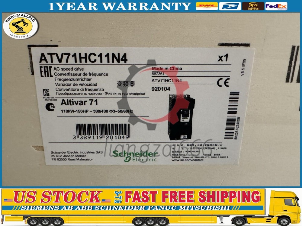 One 100% Genuine New Schneider ATV71HC11N4 Inverter Fast Delivery