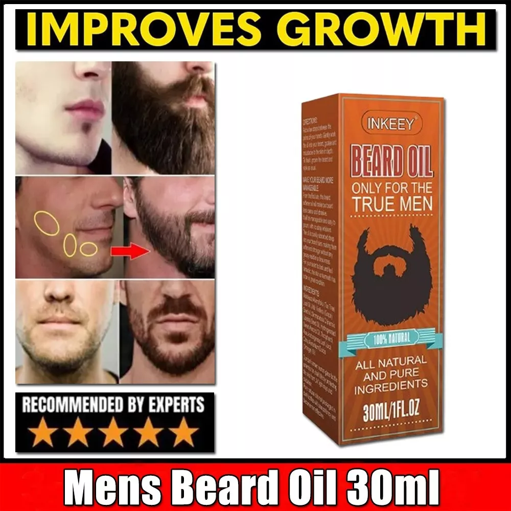 100% Natural Beard Growth Oil With Essential Oils 30ml For Men