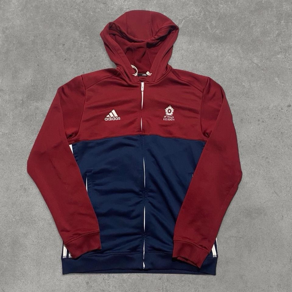 Adidas red and blue custom team tracksuit size medium