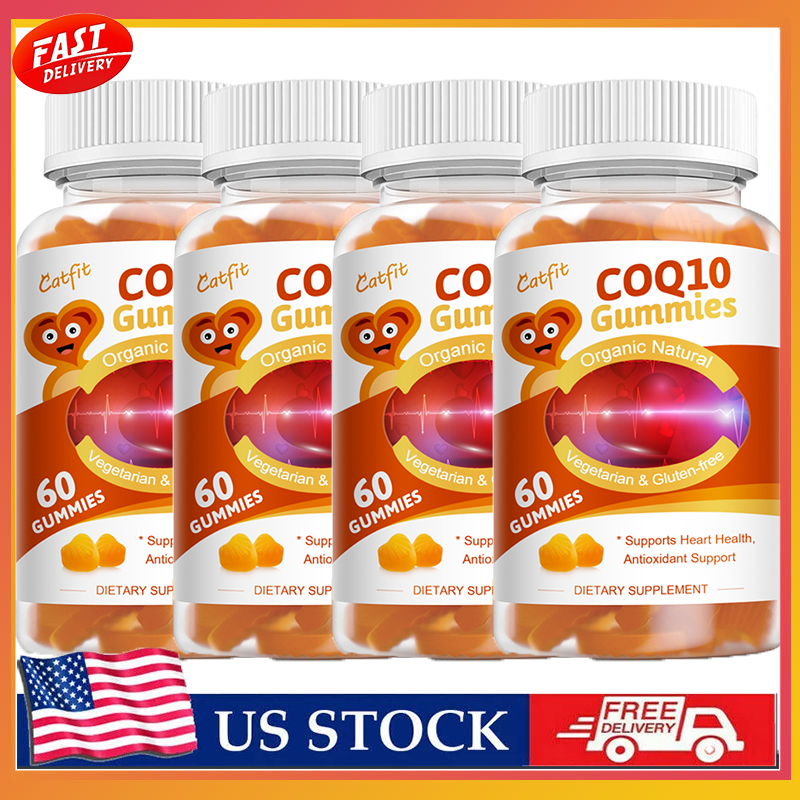 4*60  Coenzyme Q10 Gummies 500mg Heart Health Support- High Absorption CoQ10