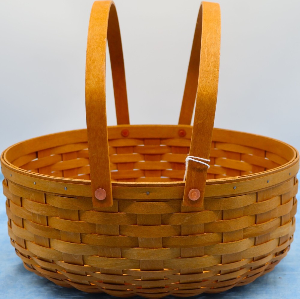 Longaberger 2010 Large Oval Market Basket Two Handles 13x14