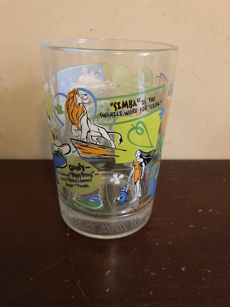 Vintage Collectible McDonalds Walt Disney World 100 Years of Magic Glass