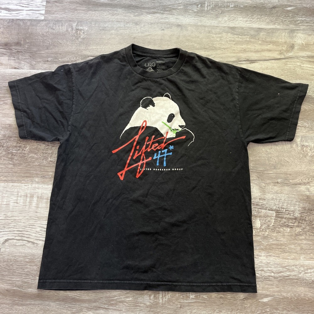 Lrg Lifted Research Group Black T-Shirt Size X-Large Short Sleeve