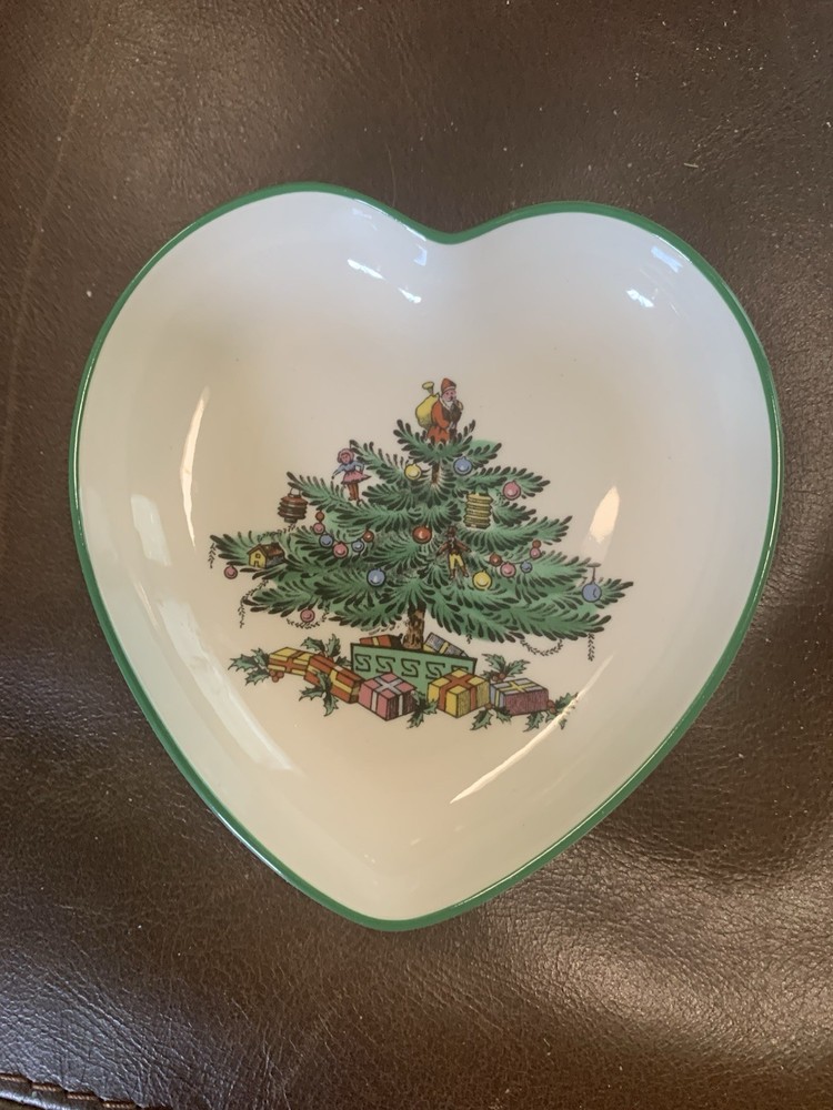 Spode Christmas Tree Garland Platter Serving Candy Dish