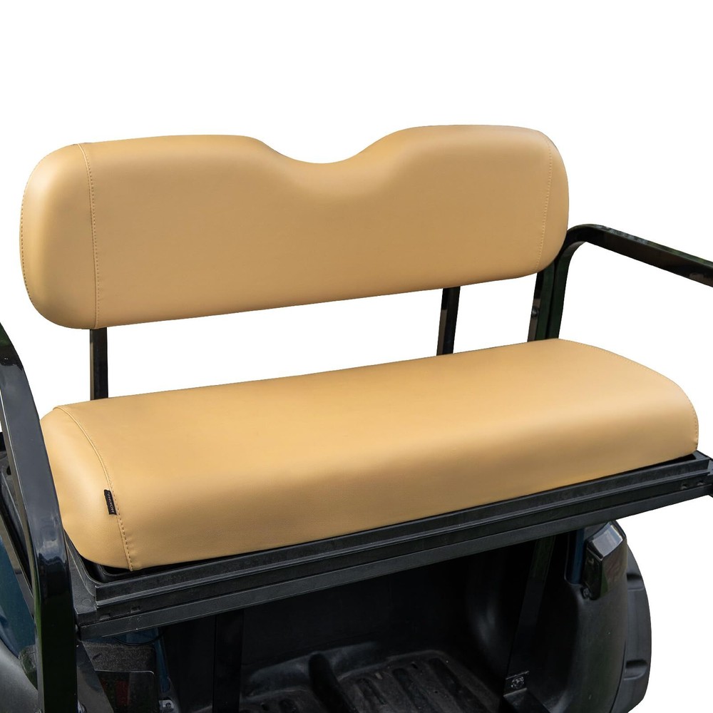 NOKINS Golf Cart Waterproof Rear Seat Cover Fits EZGO Club Car Yamaha Tan