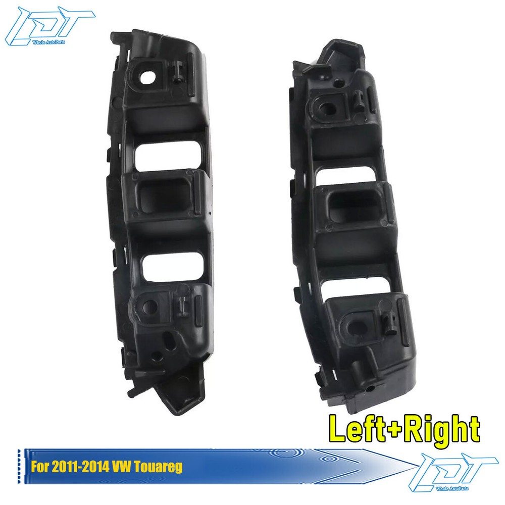 VW Touareg 2011-2014 Front Bumper Guide Brackets Pair Driver & Passenger Side